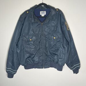 Vintage Pinkerton Security Jacket Men’s XXL Blue R&R Uniforms 90s